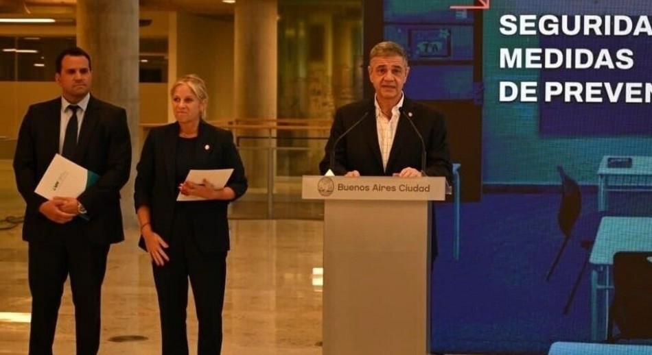 Jorge Macri anunció un protocolo en las escuelas por la ola de amenazas de alumnos