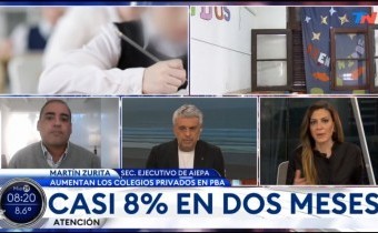 Colegios privados: aumentan 8.1% las cuotas entre agosto y septiembre