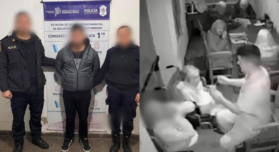 Detuvieron al enfermero de un geriátrico de Mar del Plata que golpeó a dos adultas mayores