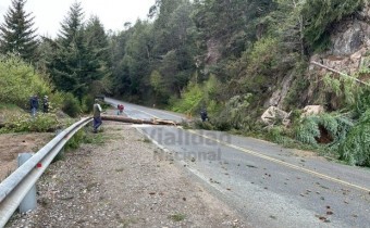 Corte total en la Ruta 40 tras un desmoronamiento en la zona de Villa La Angostura