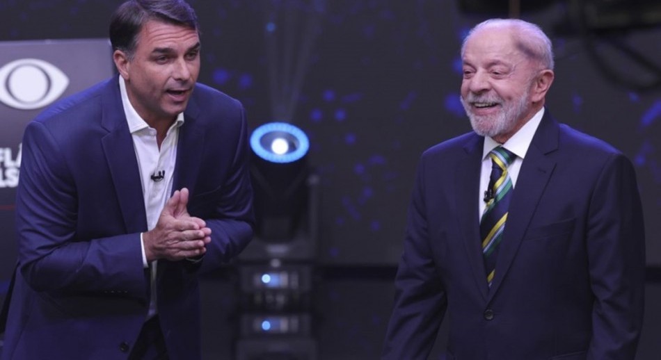 Lula y Flávio Bolsonaro chocan en debate por las sospechas de corrupción de sus entornos